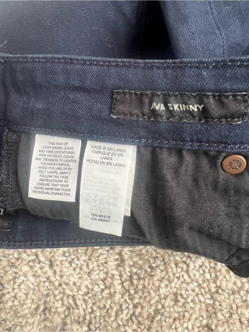 Lucky Brand dark blue Skinny Jeans - Picture 5 of 6